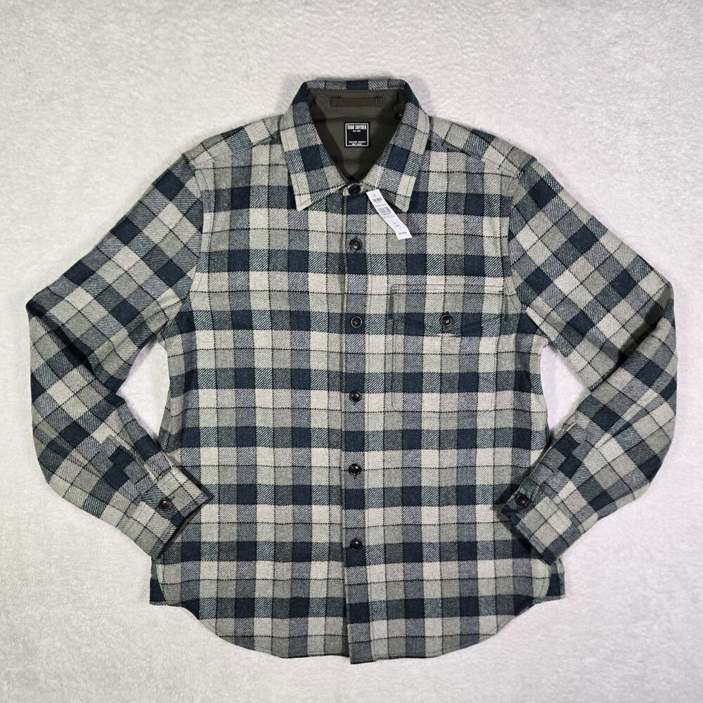 Todd Snyder Plaid Wool Utility Button Overshirt Flannel Mens Size Medium $298 M